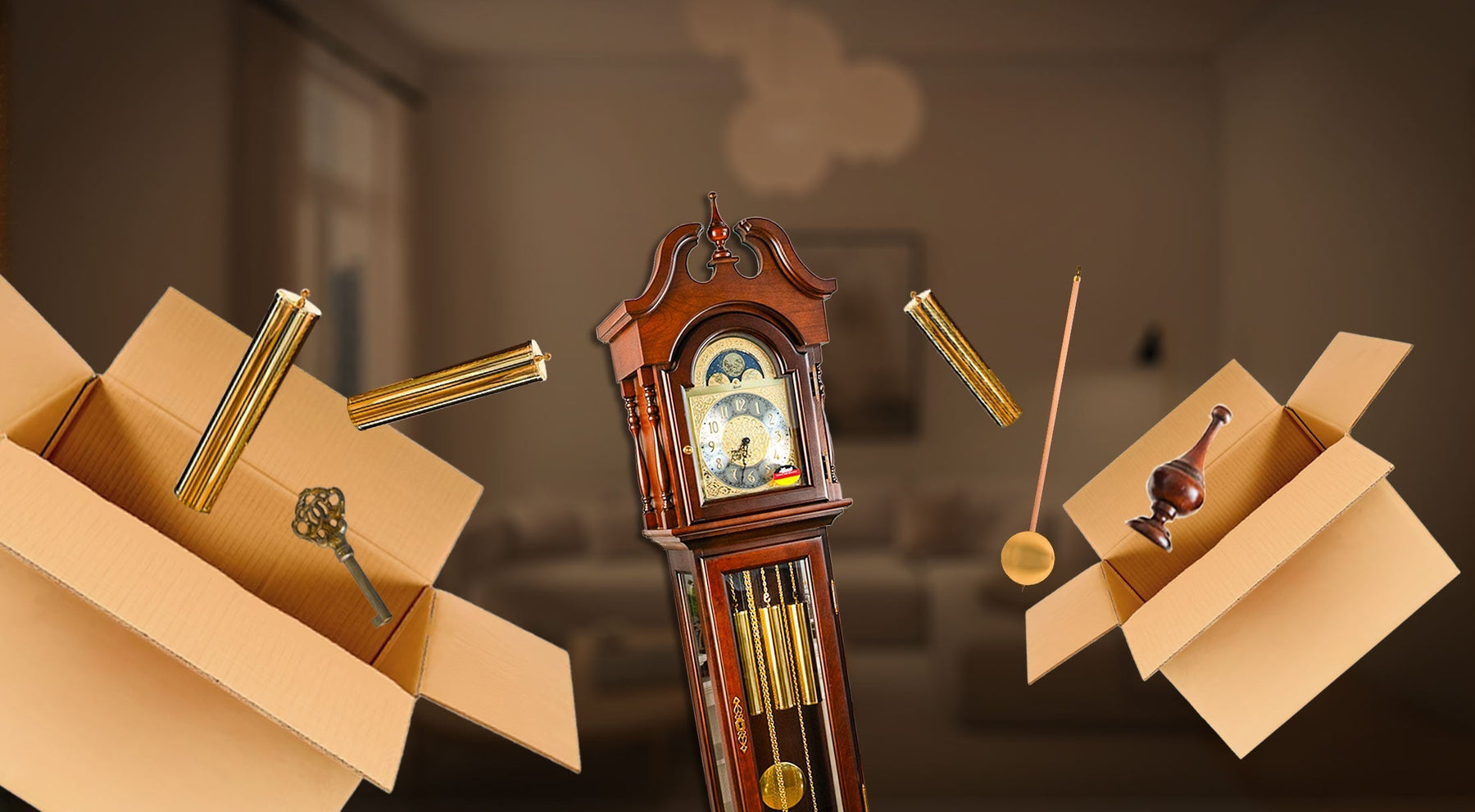 How to unpack your new Grandfather clock