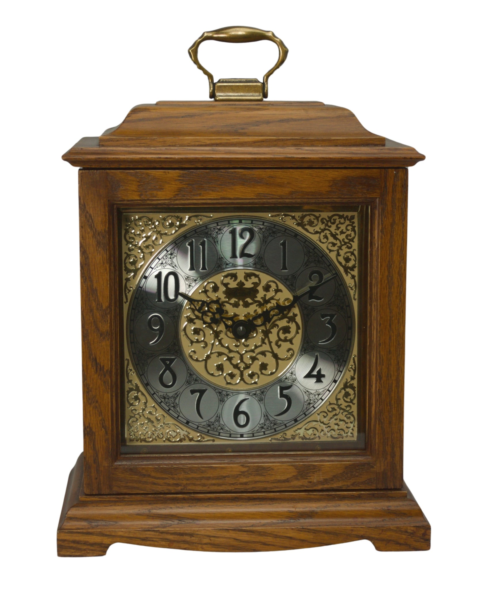 AUSTEN BRACKET MANTEL CLOCK WITH PAINTED DIALS — Emperor Clock Company