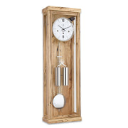Ice Beech wood wall clock by Hermle on white background