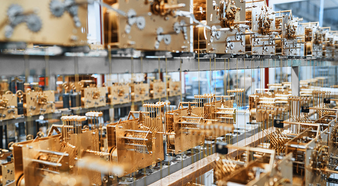 Factory direct clock movements and clock parts for Hermle, Emperor, Urgos, and more.