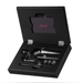 Luxury clock accessories in black case.