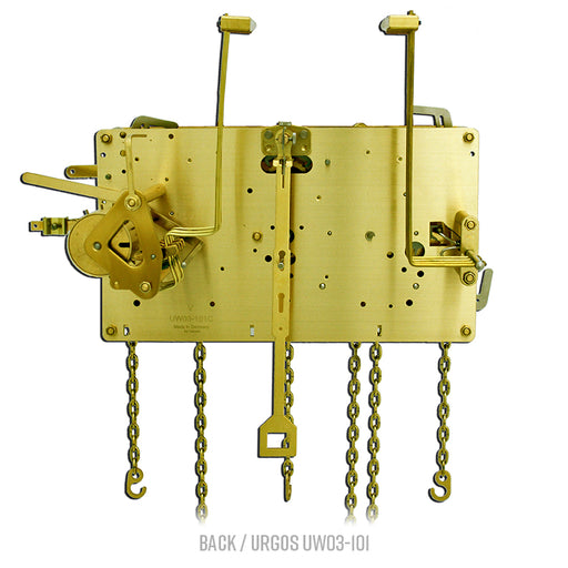 Urgos UW03-101 clock movement replacement, back