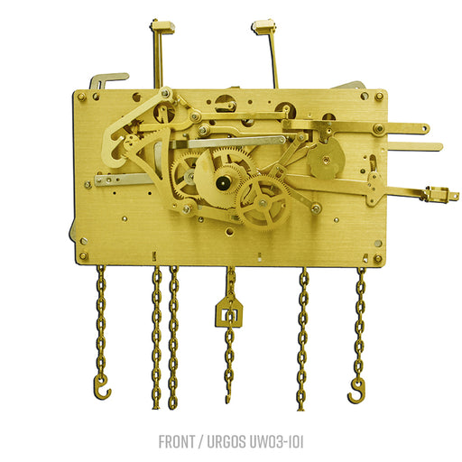 Urgos UW03-101 clock movement replacement, front