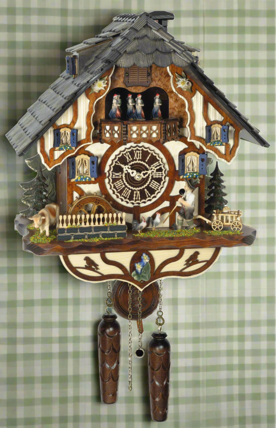 Intricate chalet style cuckoo clock — Emperor Clock Company