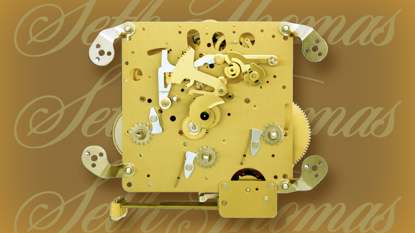 Seth Thomas clock movement - click for conversion chart