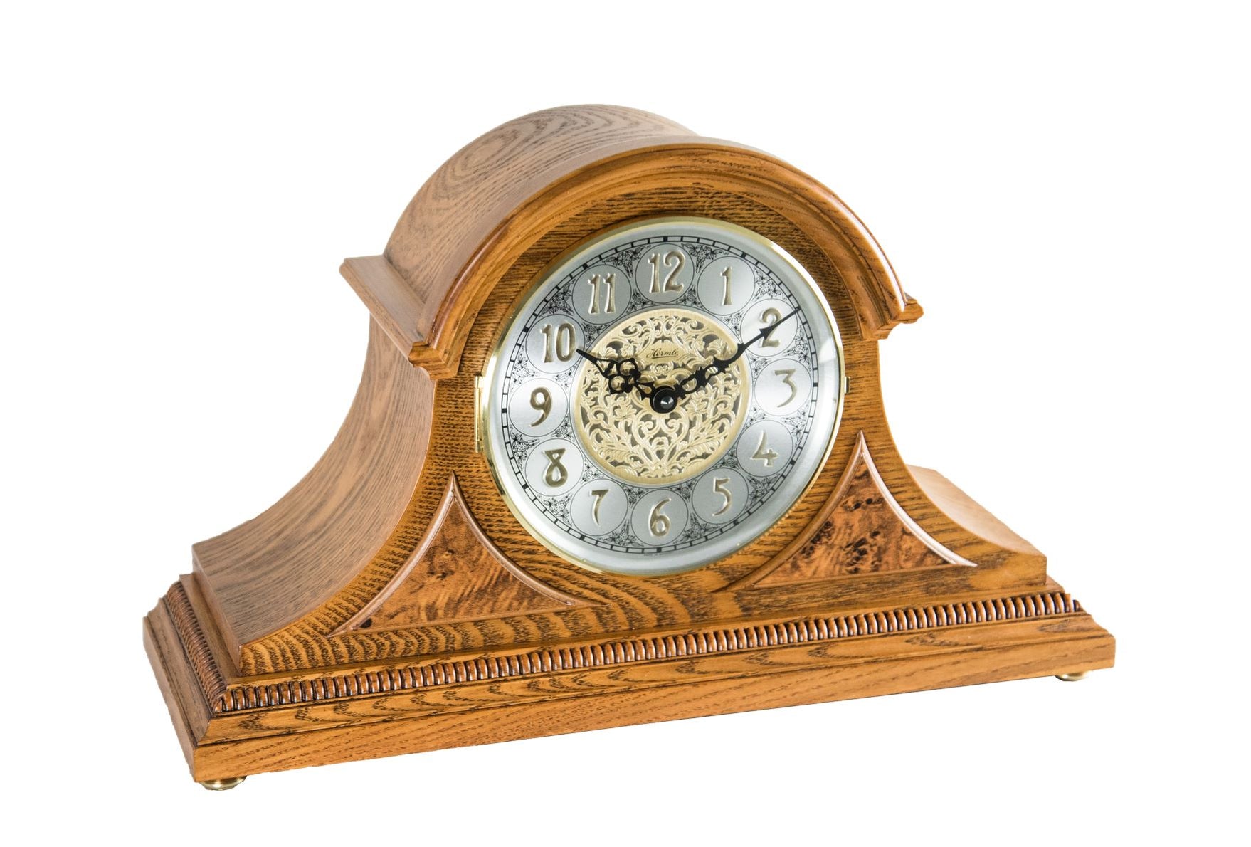 CHIMING CLASSIC TAMBOUR AMELIA MANTEL CLOCK — Emperor Clock Company