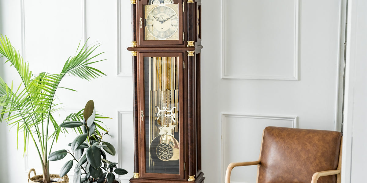 Handcrafted Traditional Biltmore Walnut Grandfather Clock