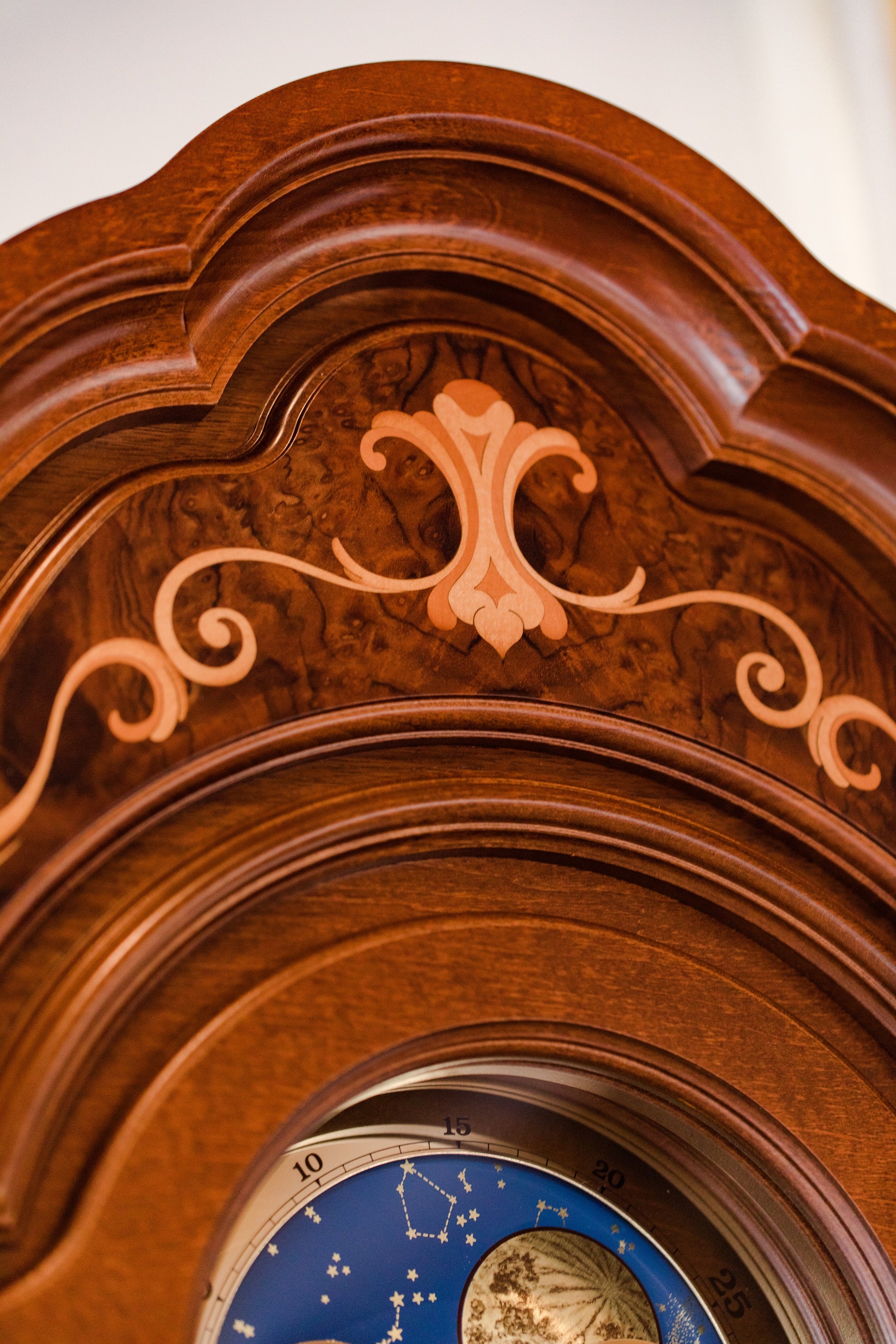 Handcrafted Traditional Biltmore Walnut Grandfather Clock