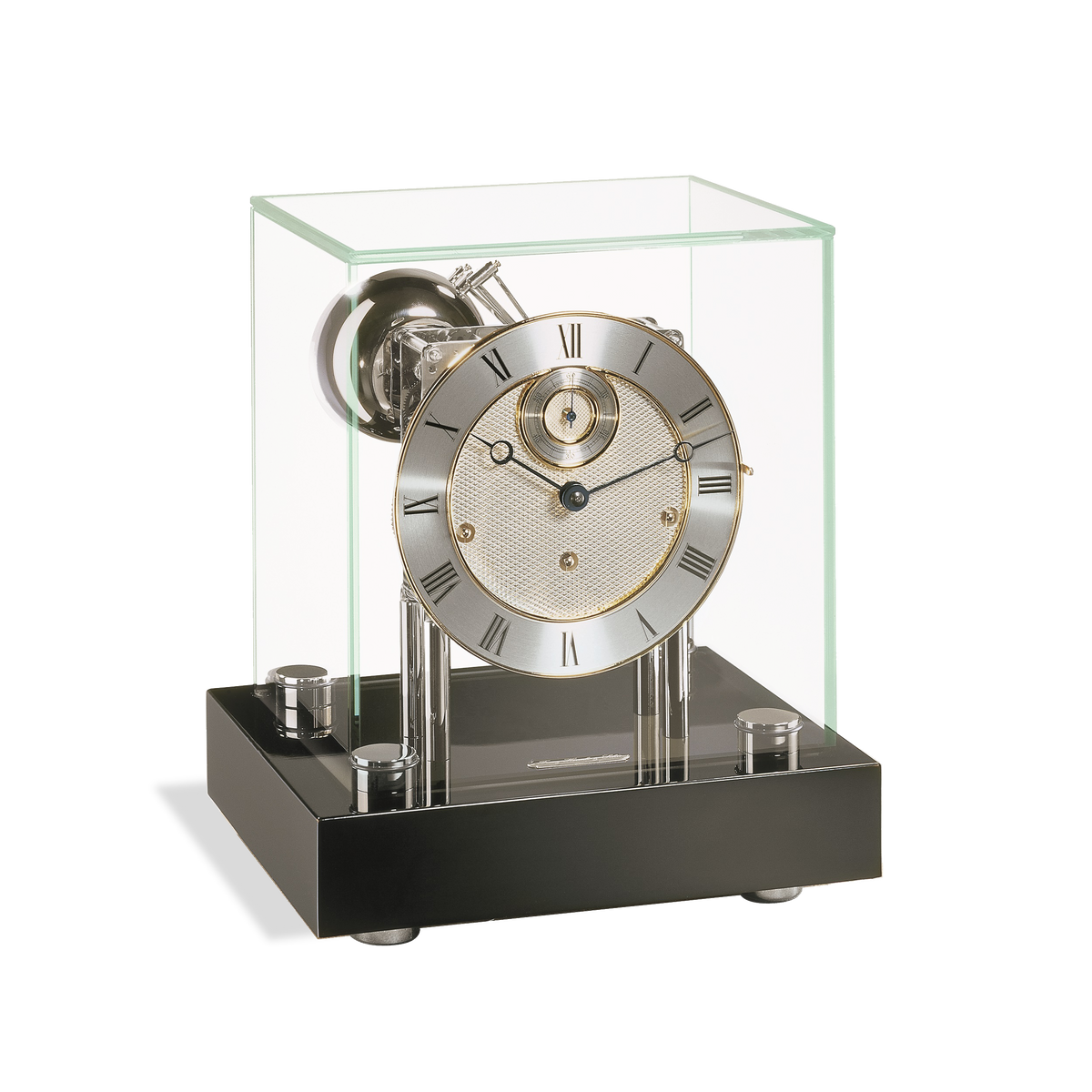 Stunning Chigwell Modern Glass Mantel Clock — Emperor Clock Company