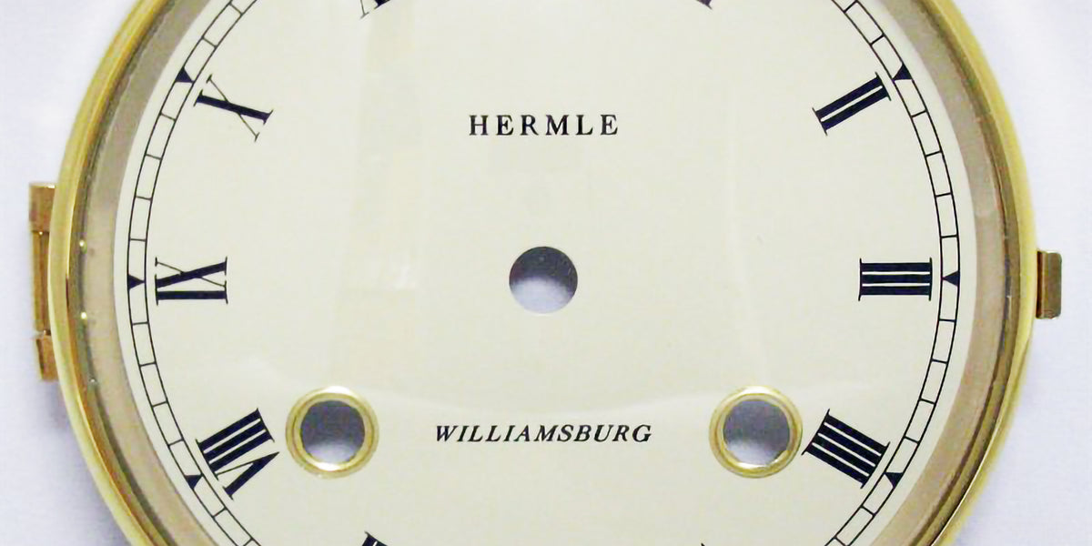Dial Cream Colored Dial for Hermle Mechanical Movements — Emperor Clock Company