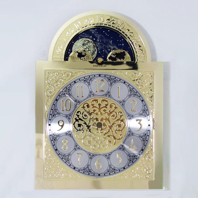 Hermle 451 Moon Phase Grandfather Clock Dial
