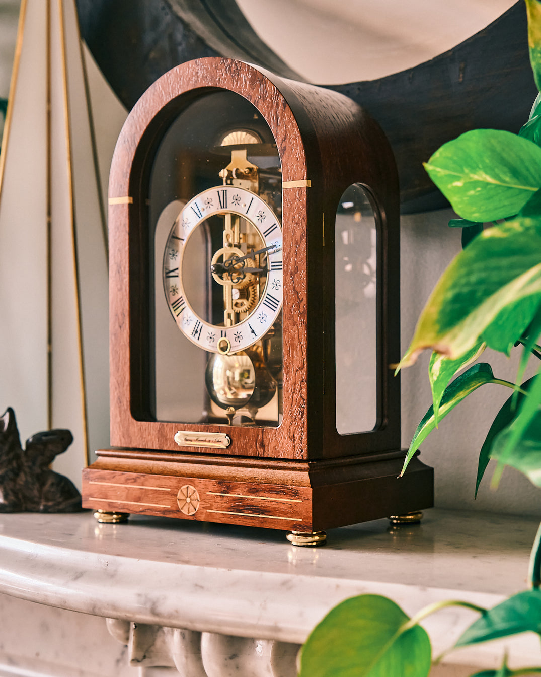 Arched Glass Stratford Mantel Clock — Emperor Clock Company