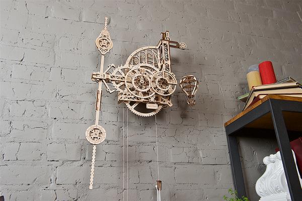 Steampunk Clock - UGears Wooden 3D Puzzles for Adults, Buildable Model Kit
